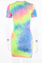 Load image into Gallery viewer, Tie Dye Short Sleeve Dress