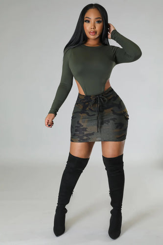 Camouflage Babe Skirt Set