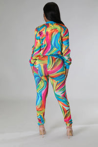 Swirl In Colors Pants Set