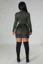 Load image into Gallery viewer, Camouflage Babe Skirt Set